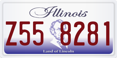 IL license plate Z558281