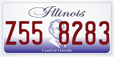 IL license plate Z558283