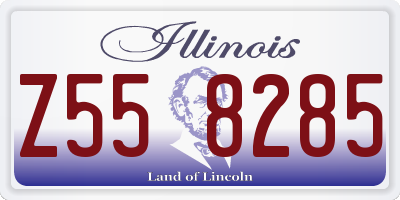 IL license plate Z558285