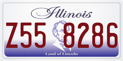 IL license plate Z558286