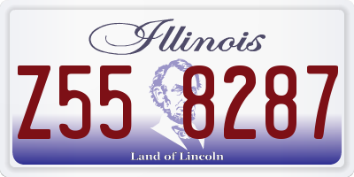 IL license plate Z558287