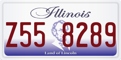 IL license plate Z558289