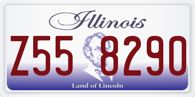 IL license plate Z558290