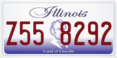 IL license plate Z558292
