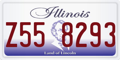 IL license plate Z558293