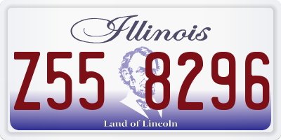 IL license plate Z558296