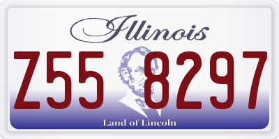 IL license plate Z558297