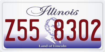 IL license plate Z558302