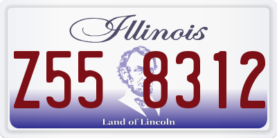 IL license plate Z558312