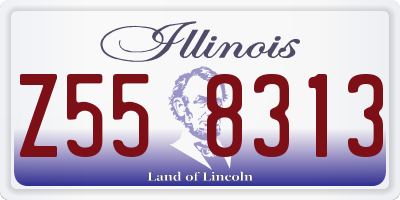 IL license plate Z558313