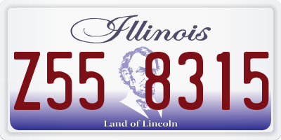 IL license plate Z558315