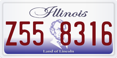 IL license plate Z558316