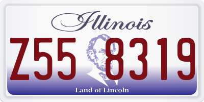 IL license plate Z558319
