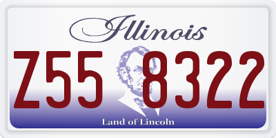 IL license plate Z558322