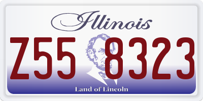 IL license plate Z558323