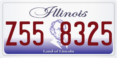 IL license plate Z558325