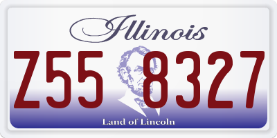 IL license plate Z558327