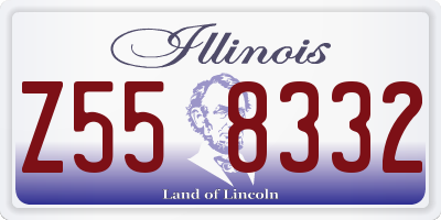 IL license plate Z558332