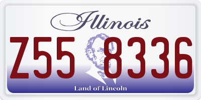 IL license plate Z558336