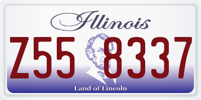 IL license plate Z558337