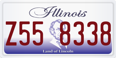 IL license plate Z558338