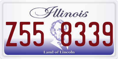 IL license plate Z558339