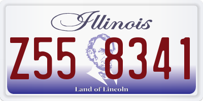 IL license plate Z558341
