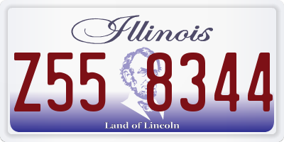 IL license plate Z558344