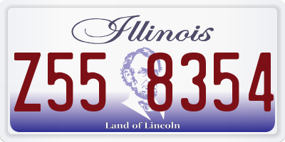 IL license plate Z558354
