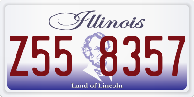 IL license plate Z558357