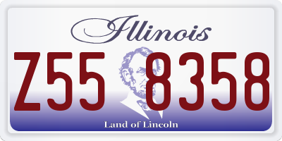 IL license plate Z558358