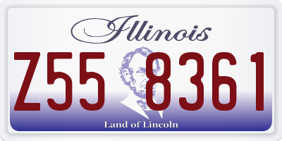 IL license plate Z558361