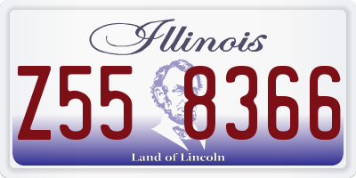 IL license plate Z558366
