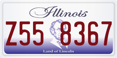IL license plate Z558367