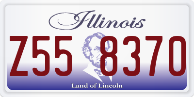 IL license plate Z558370