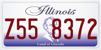 IL license plate Z558372