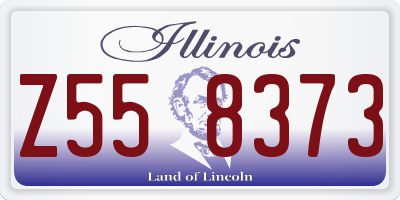 IL license plate Z558373