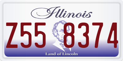 IL license plate Z558374