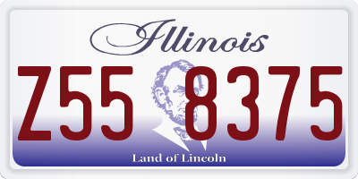 IL license plate Z558375