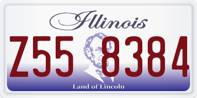 IL license plate Z558384
