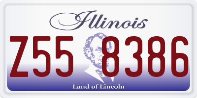 IL license plate Z558386