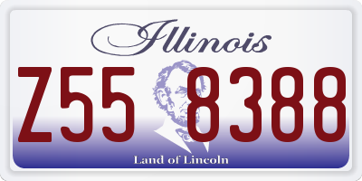IL license plate Z558388