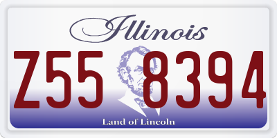 IL license plate Z558394