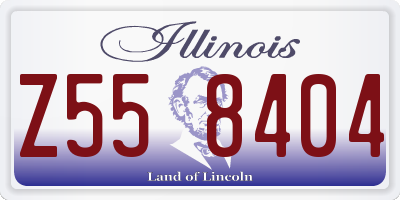 IL license plate Z558404