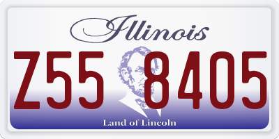 IL license plate Z558405