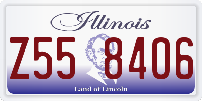 IL license plate Z558406