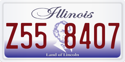 IL license plate Z558407