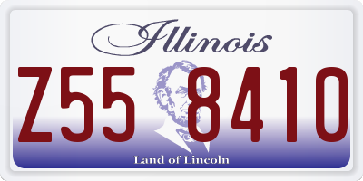IL license plate Z558410