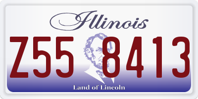 IL license plate Z558413