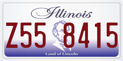 IL license plate Z558415
